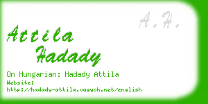 attila hadady business card